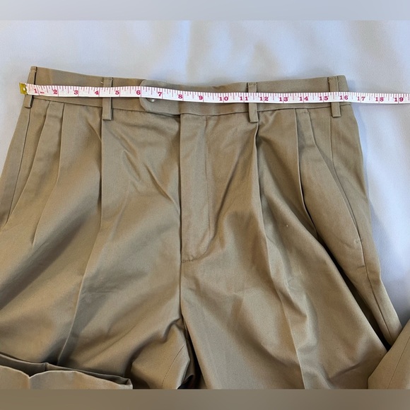 Axist Mens Dress Pants - Corporate‎ Khaki (34Wx 32) Cotton Blend - Khaki - New - Picture 6 of 12